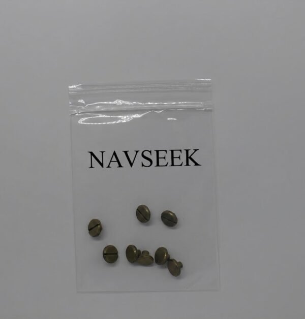 NAVSEEK 5 Pairs  Rivets Metal  Rivets Knurling Flat Screw