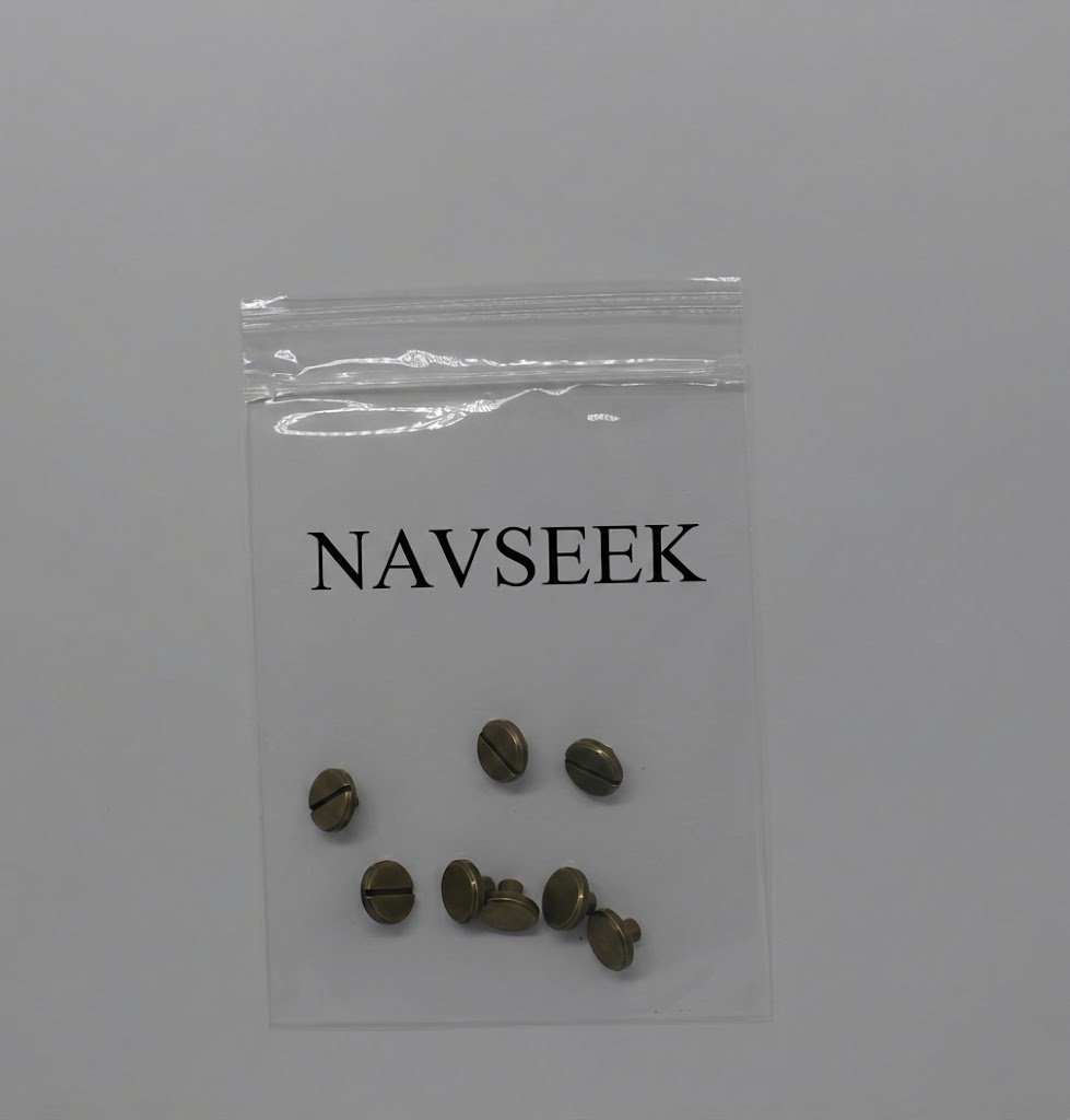 NAVSEEK 5 Pairs  Rivets Metal  Rivets Knurling Flat Screw