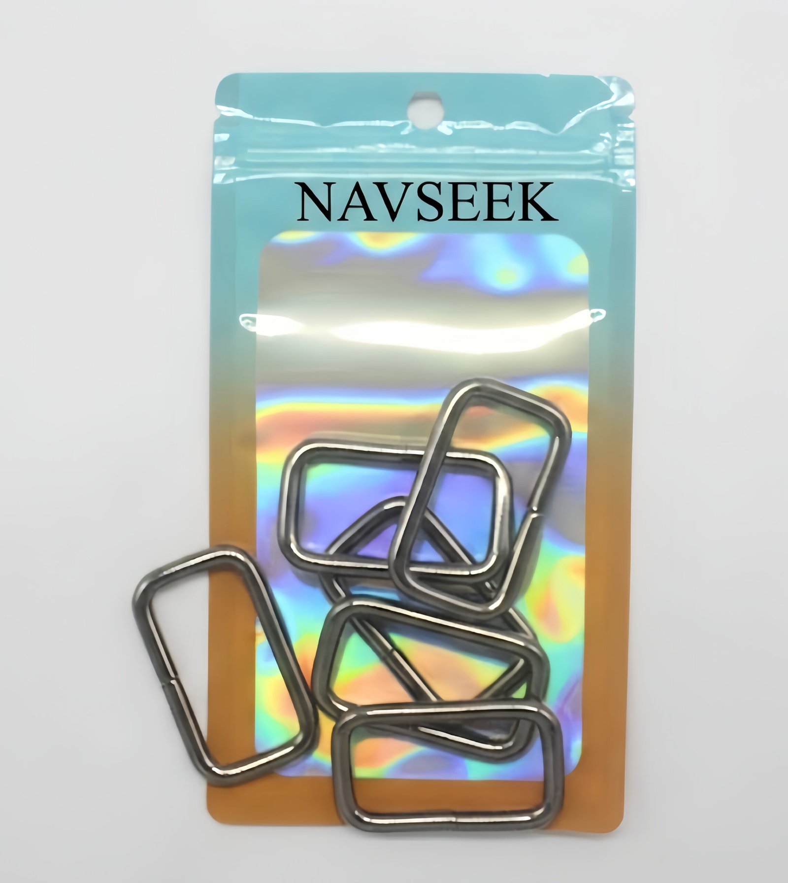 NAVSEEK 6 PCS Metal Buckle 1 Inch Rectangle  Straps Buckles - Image 1