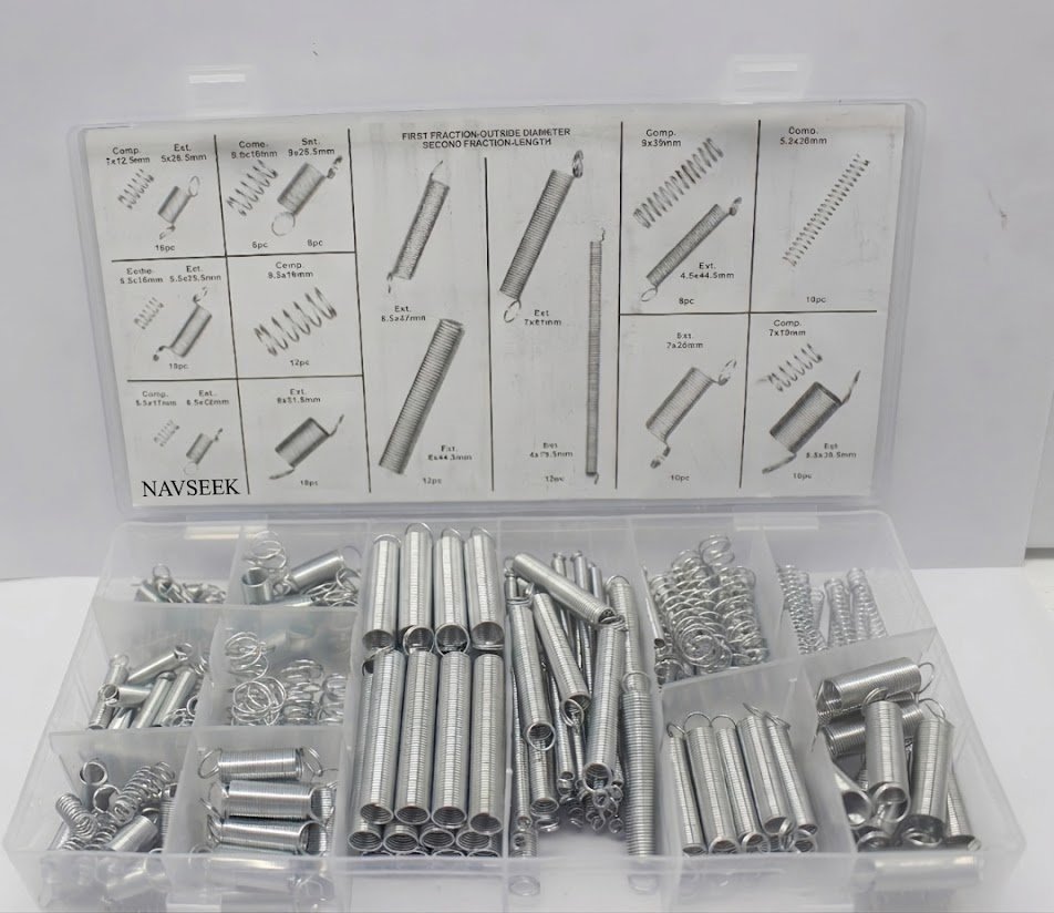 NAVSEEK 200PCS Compression Metal Springs Assortment  Kit