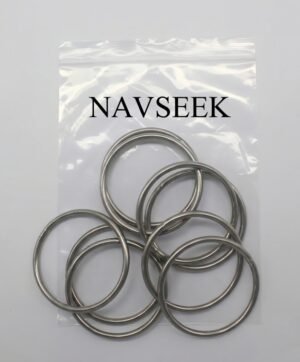 NAVSEEK 8 PCS Ring-shaped Fittings  Metal Buckle Loop Ring